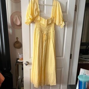 Amazon Yellow Maxi Dress